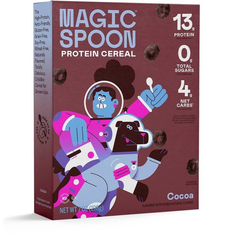 slide 1 of 7, MAGIC SPOON Cocoa Protein Breakfast Cereal - 7oz, 7 oz