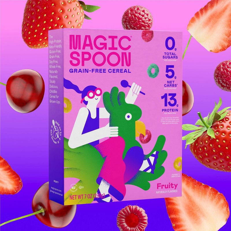 slide 6 of 6, Magic Spoon Fruity Keto and Grain-Free Cereal - 7oz, 7 oz