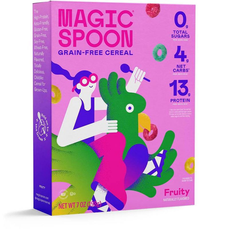 slide 1 of 6, Magic Spoon Fruity Keto and Grain-Free Cereal - 7oz, 7 oz