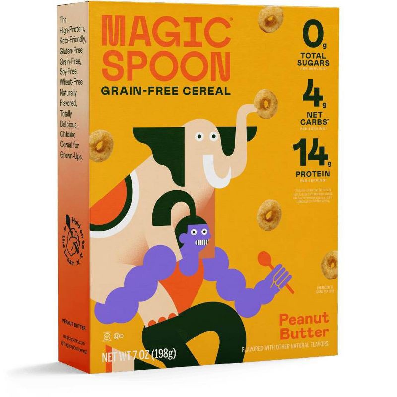 slide 1 of 7, Magic Spoon Peanut Butter Keto and Grain-Free Cereal - 7oz, 7 oz