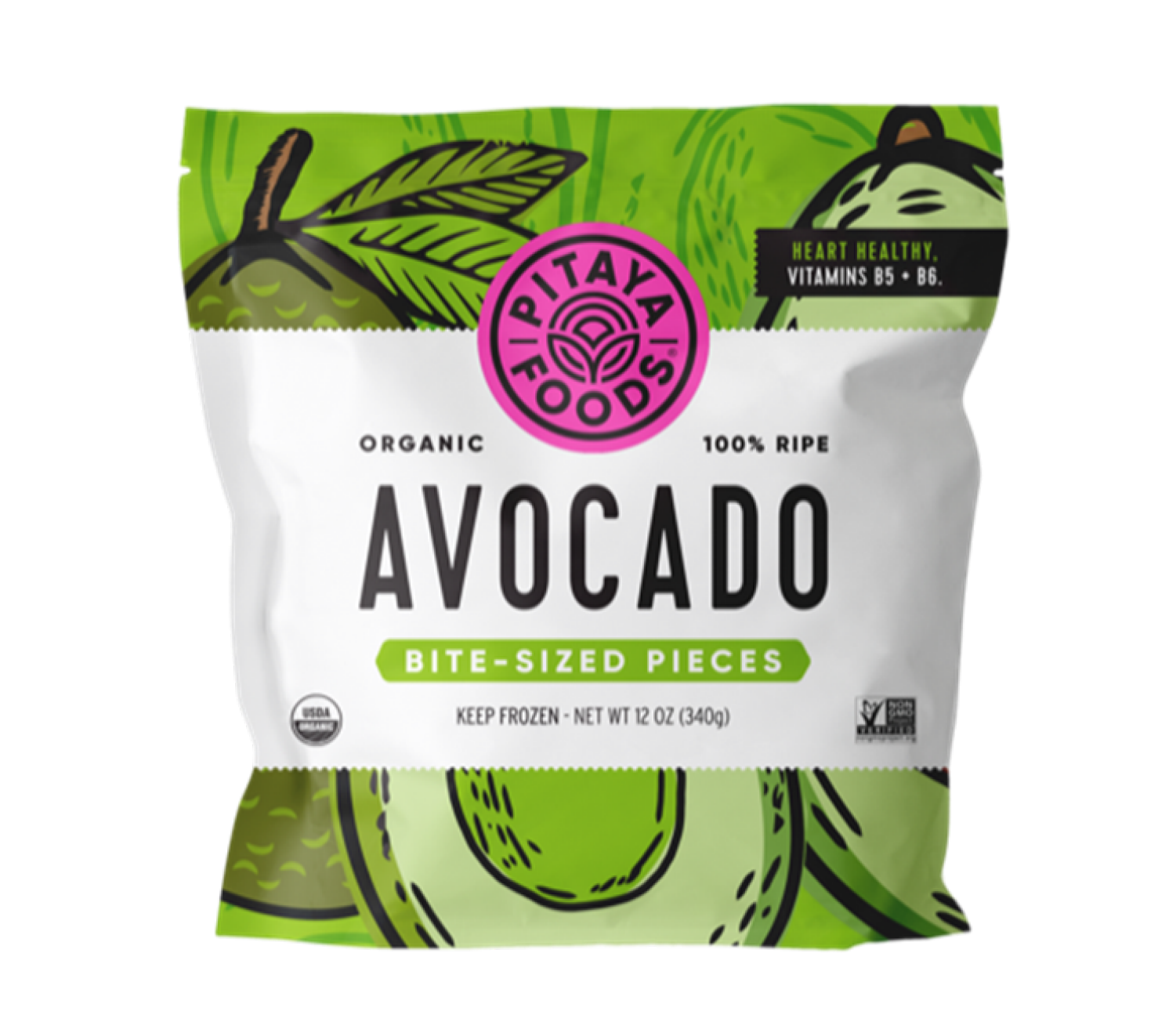 slide 1 of 4, Pitaya Foods Organic Avocado Bite-Sized Pieces 12 oz, 12 oz