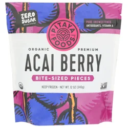 Pitaya Foods® Organic Acai Berry Unsweetened Bite Sized Pieces