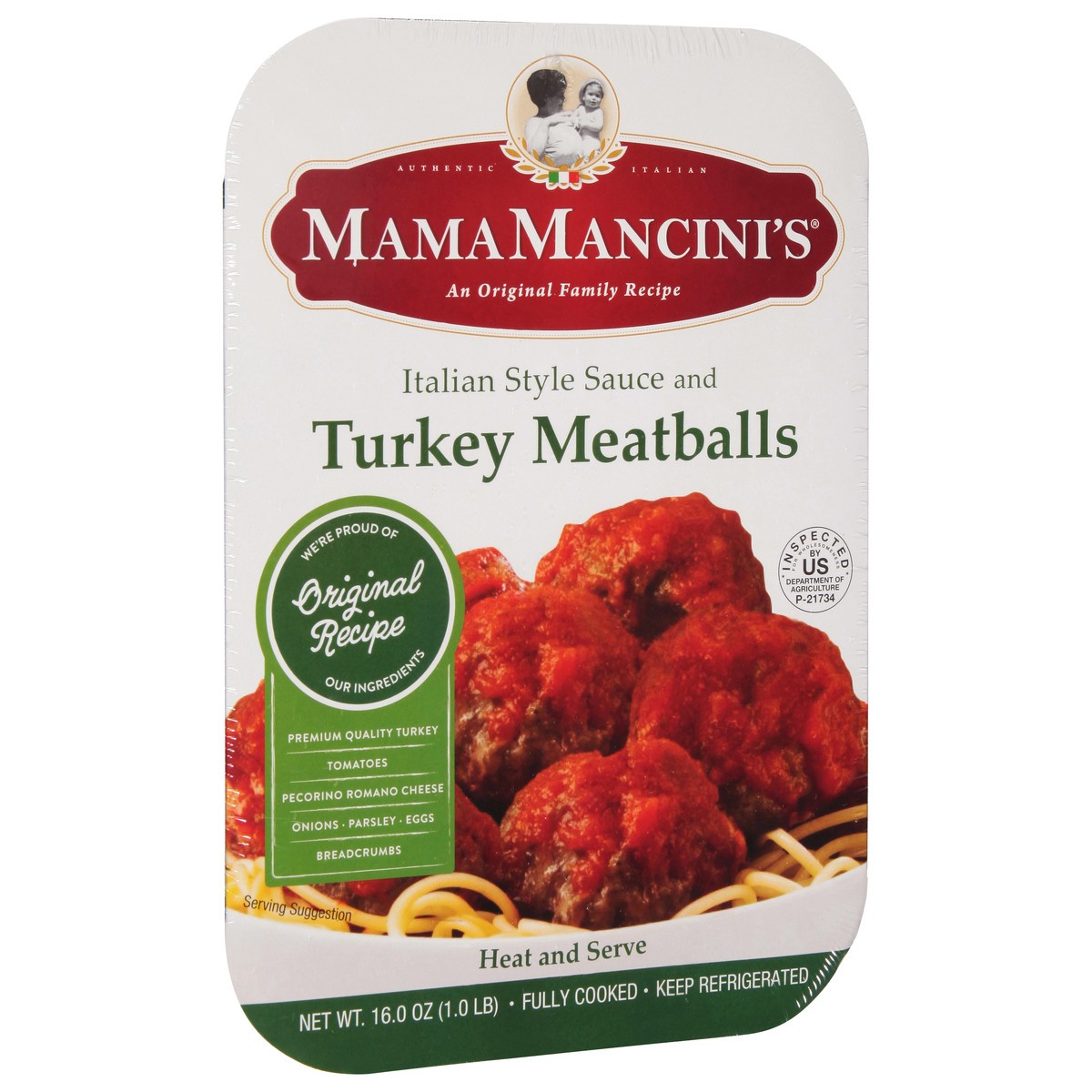 slide 5 of 12, MamaMancini's Mama Mancini's Italian Style Sauce and Turkey Meatballs 16.0 oz, 16 oz