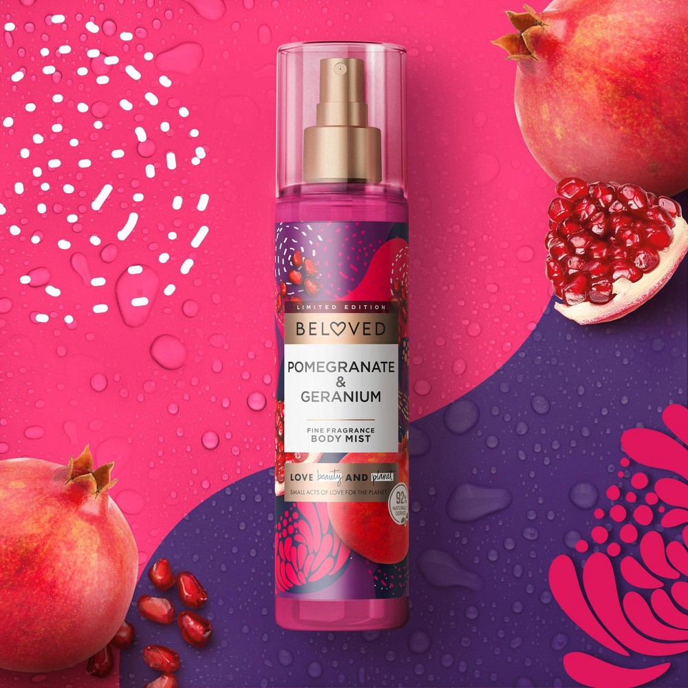 slide 3 of 6, Beloved Body Mist Fine Fragrance - Pomegranate & Geranium - 8 fl oz, 8 fl oz