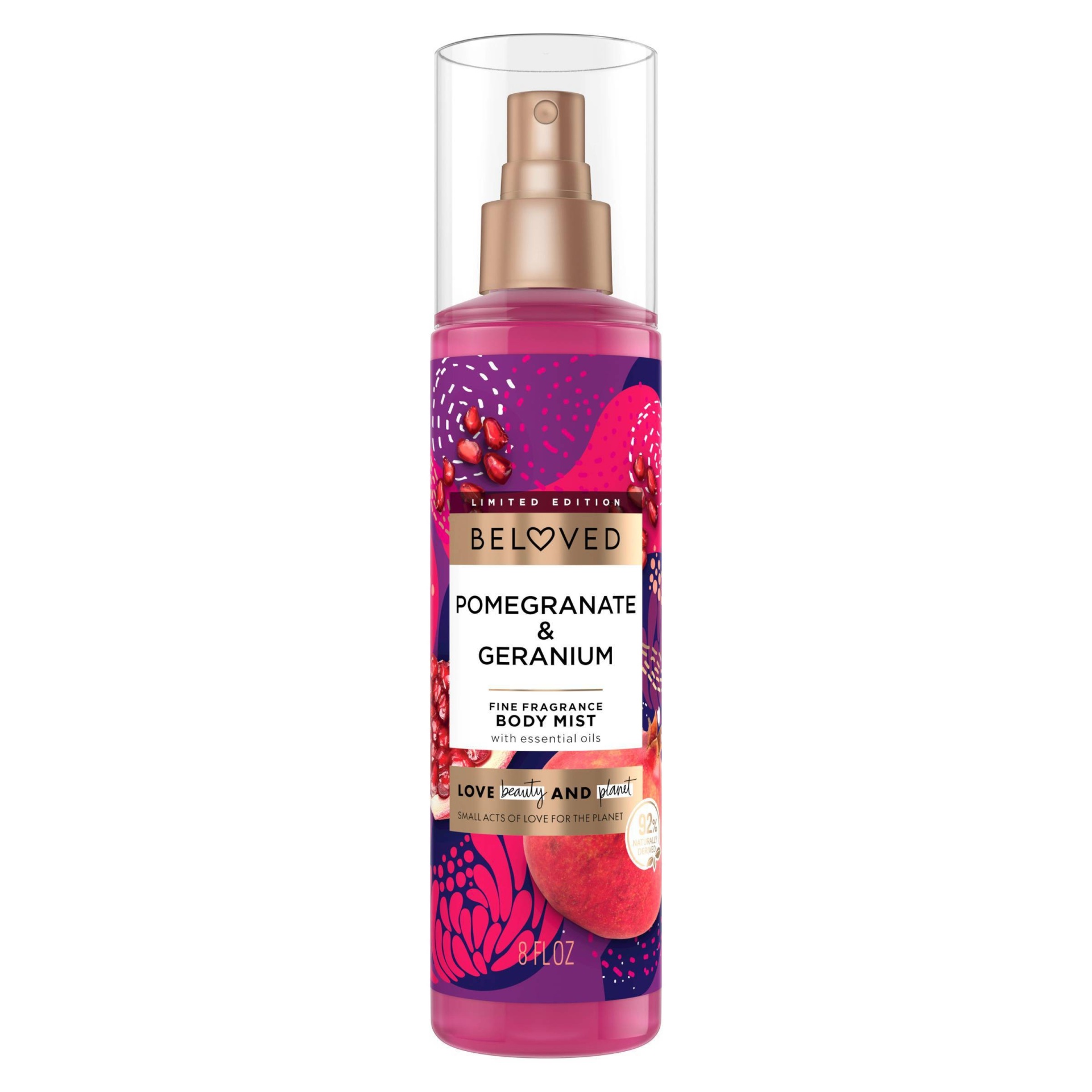 slide 1 of 6, Beloved Body Mist Fine Fragrance - Pomegranate & Geranium - 8 fl oz, 8 fl oz