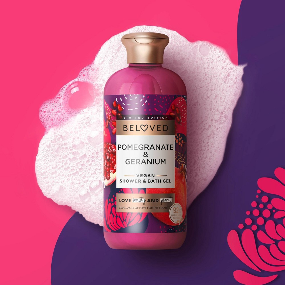 slide 6 of 6, Beloved Pomegranate & Geranium Shower & Bath Gel - 11.8 fl oz, 11.8 fl oz