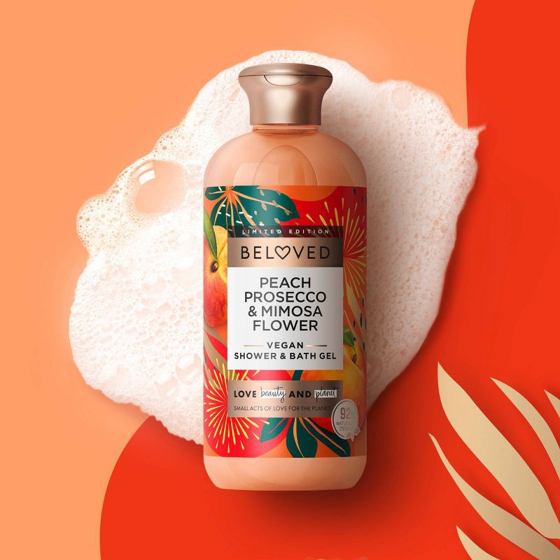 slide 3 of 7, Beloved Peach Prosecco & Mimosa Flower Shower & Bath Gel 11.8oz, 11.8 oz