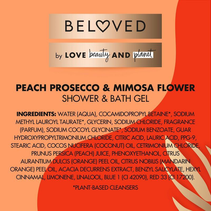 slide 7 of 7, Beloved Peach Prosecco & Mimosa Flower Shower & Bath Gel 11.8oz, 11.8 oz