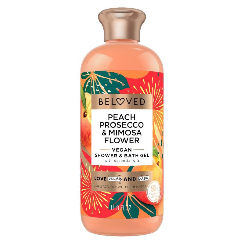 slide 1 of 7, Beloved Peach Prosecco & Mimosa Flower Shower & Bath Gel 11.8oz, 11.8 oz