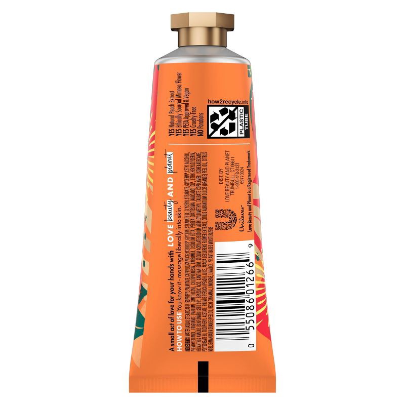 slide 2 of 5, Beloved Peach Prosecco & Mimosa Flower Hand Lotion, Travel Size 1oz, 1 oz