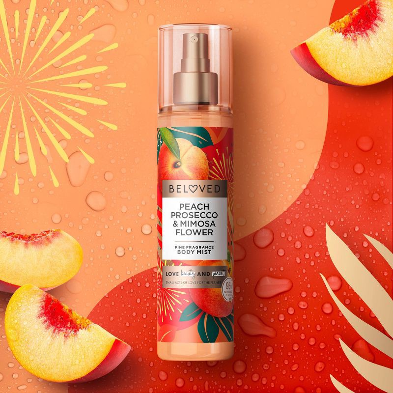 slide 3 of 7, Beloved Women's Body Mist - Peach Prosecco & Mimosa Flower - 8oz, 8 oz