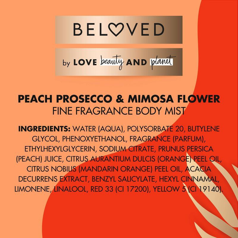 slide 7 of 7, Beloved Women's Body Mist - Peach Prosecco & Mimosa Flower - 8oz, 8 oz