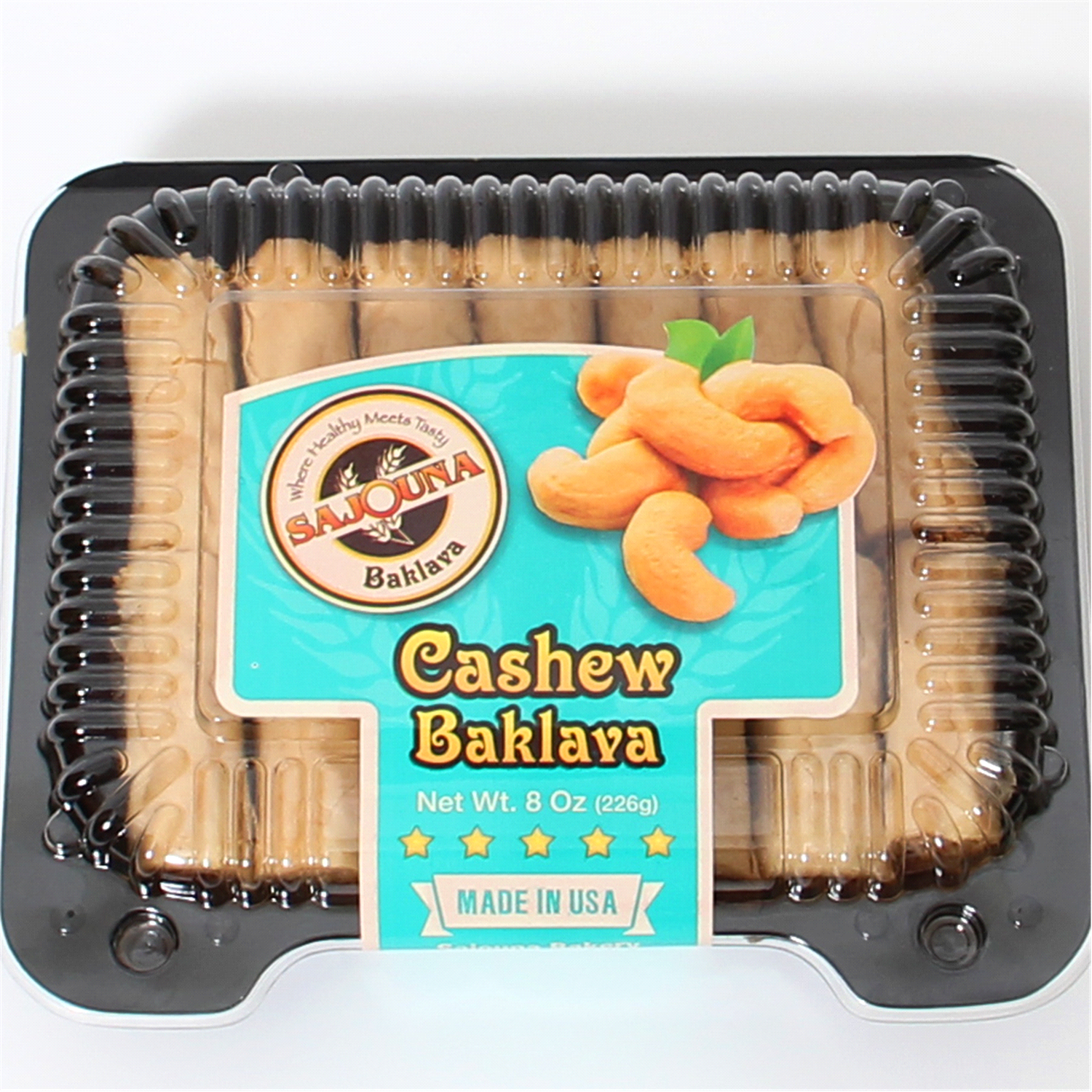 slide 1 of 1, OTHER-NATIONAL Sajouna Bakery Baklava, Cashew - 8 oz, 8 oz