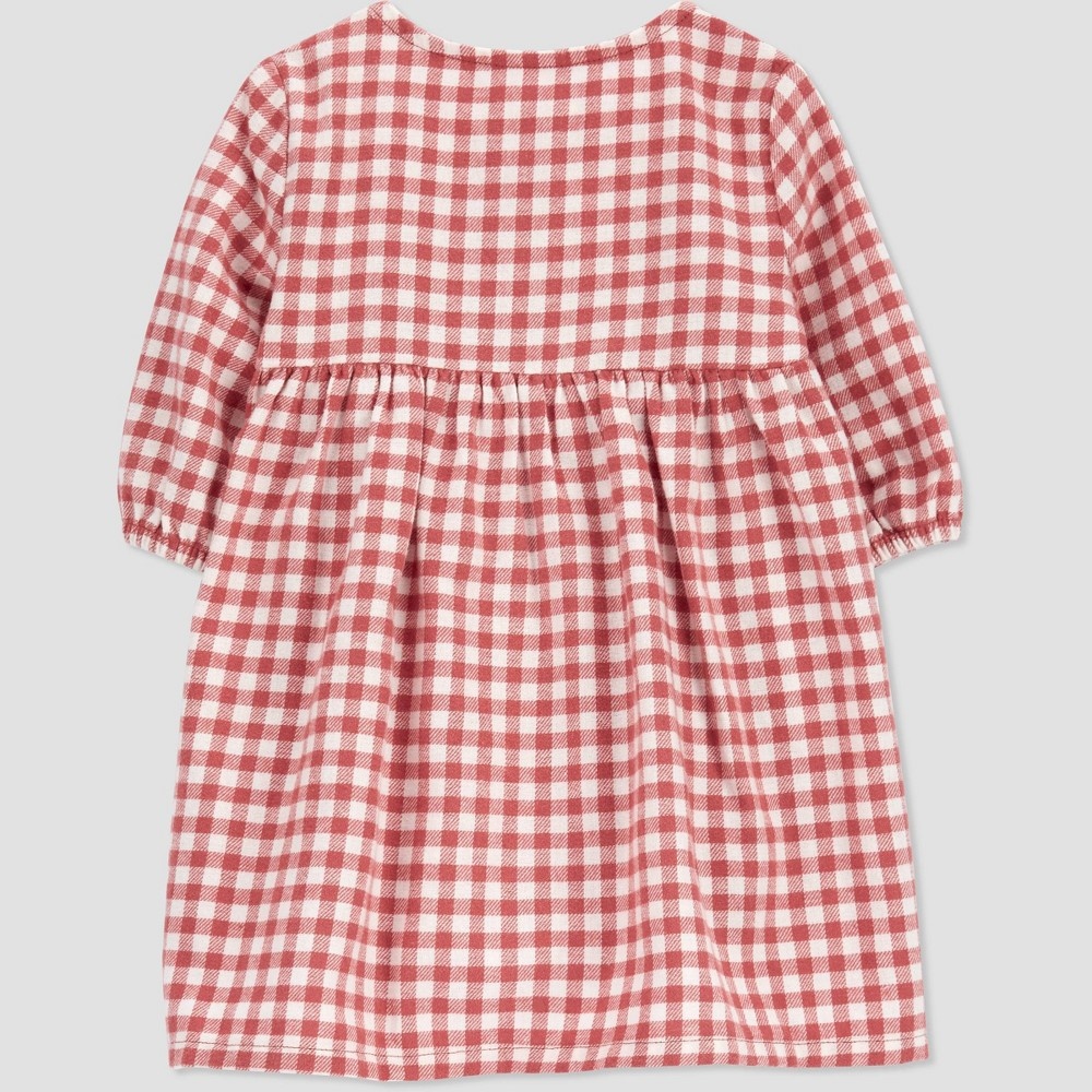 slide 2 of 3, Carter's Just One You Baby Girls' Plaid Dress - Red Newborn, 1 ct