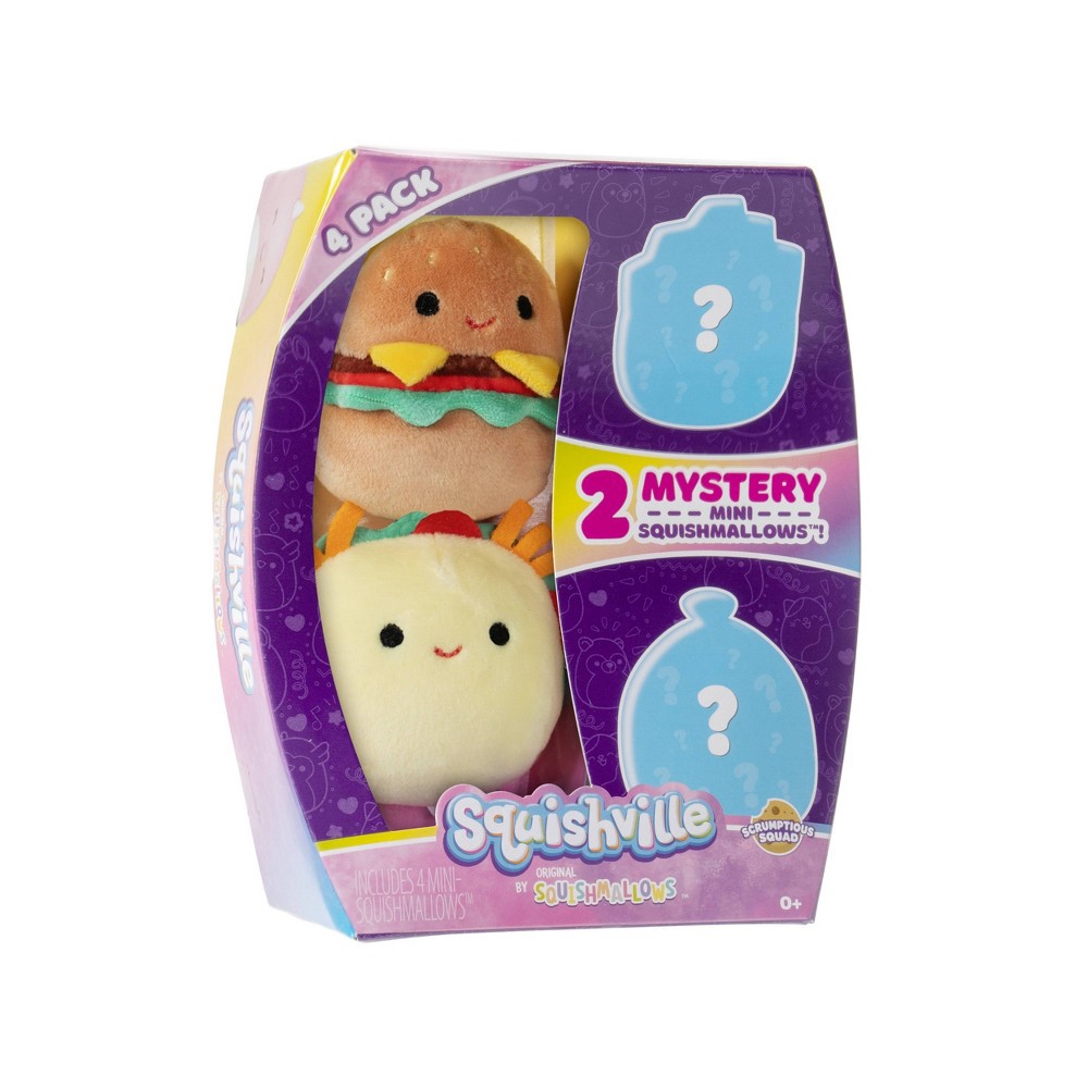 slide 3 of 10, Squishville Scrumptious Squad Mini 4pk Mini 2" Plush, 4 ct