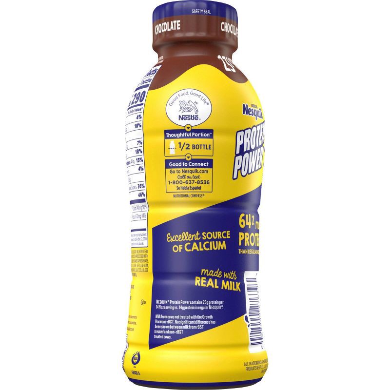 slide 3 of 7, Nesquik Protein Power Chocolate - 14oz​, 14 oz