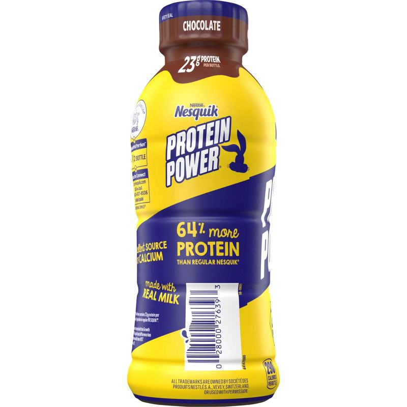 slide 5 of 7, Nesquik Protein Power Chocolate - 14oz​, 14 oz