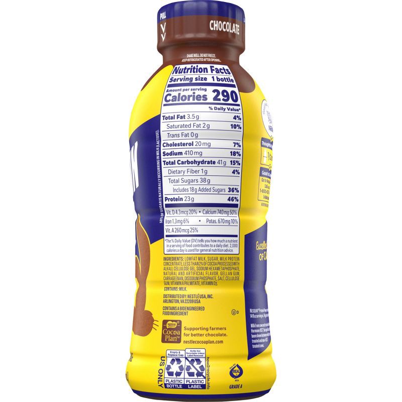 slide 6 of 7, Nesquik Protein Power Chocolate - 14oz​, 14 oz