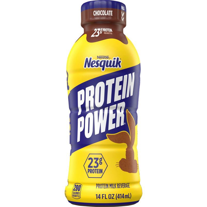 slide 1 of 7, Nesquik Protein Power Chocolate - 14oz​, 14 oz