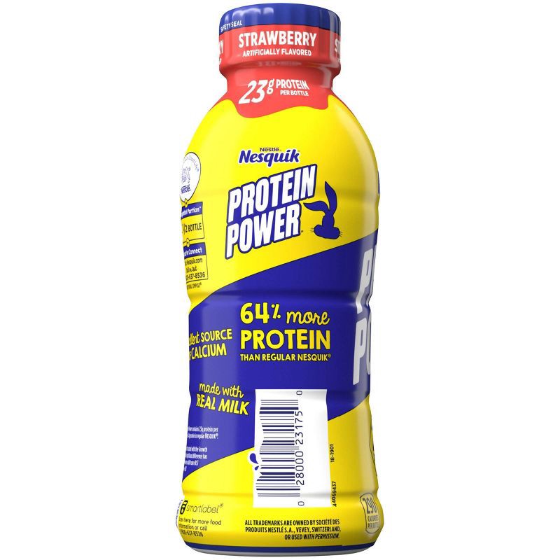 slide 4 of 5, Nesquik Protein Power Strawberry - 14oz​, 14 oz