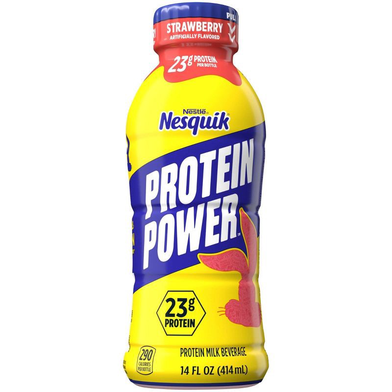 slide 1 of 5, Nesquik Protein Power Strawberry - 14oz​, 14 oz