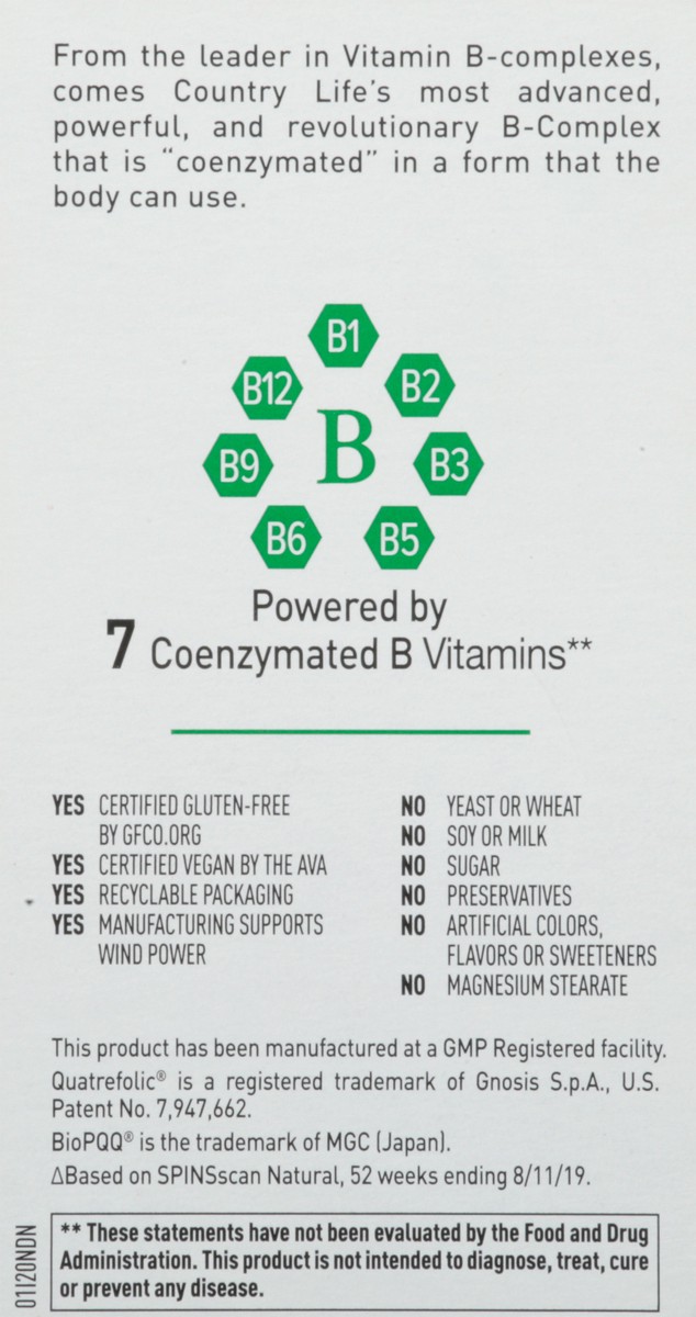 slide 3 of 9, Country Life Coenzyme B-complex Advanced, 1 ct