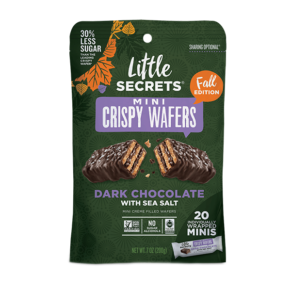 Little Secrets Dark Chocolate Mini Crispy Wafers With Sea Salt