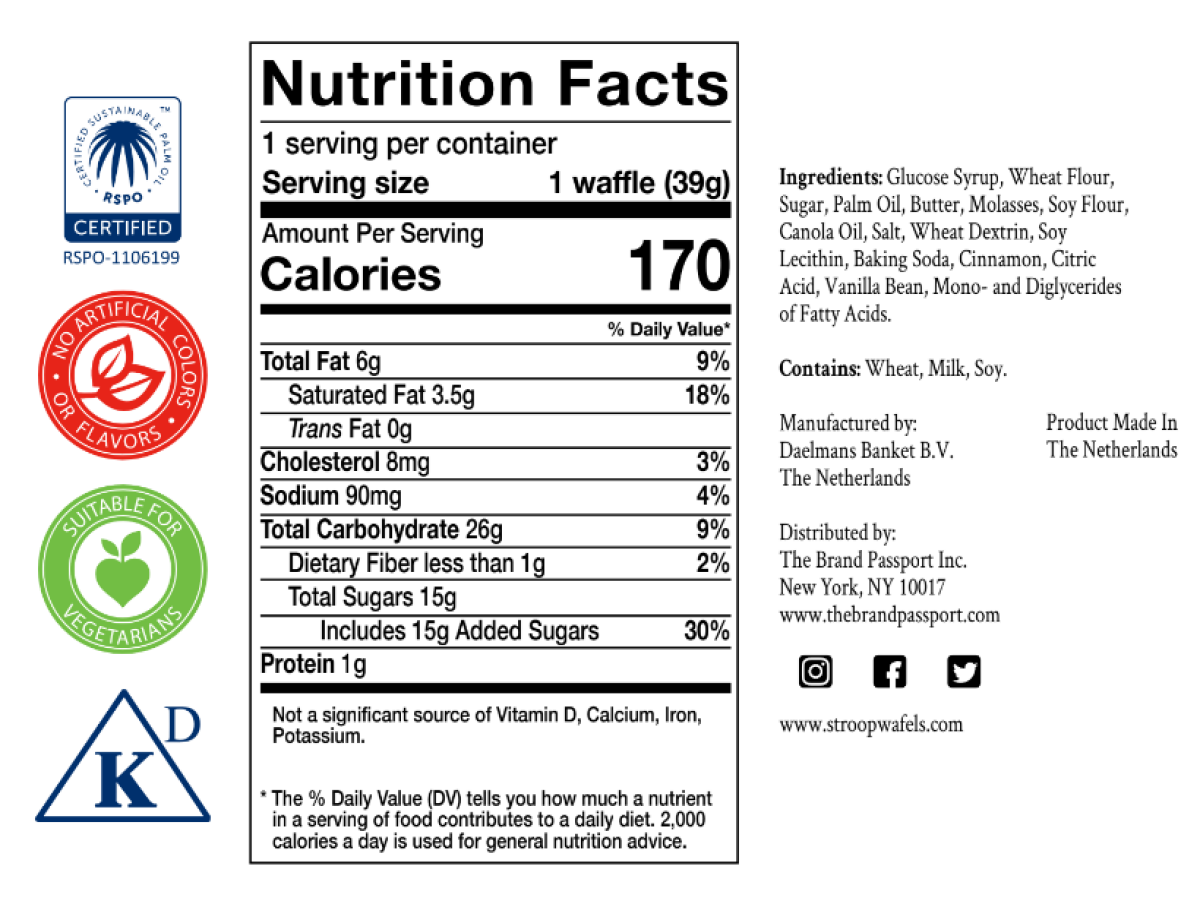slide 2 of 2, Daelmans Caramel Stroopwafels - 2.75oz/2ct, 2 ct; 2.75 oz