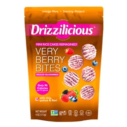 Drizzilicious Min Rice Cakes Wild Berry, 4 oz