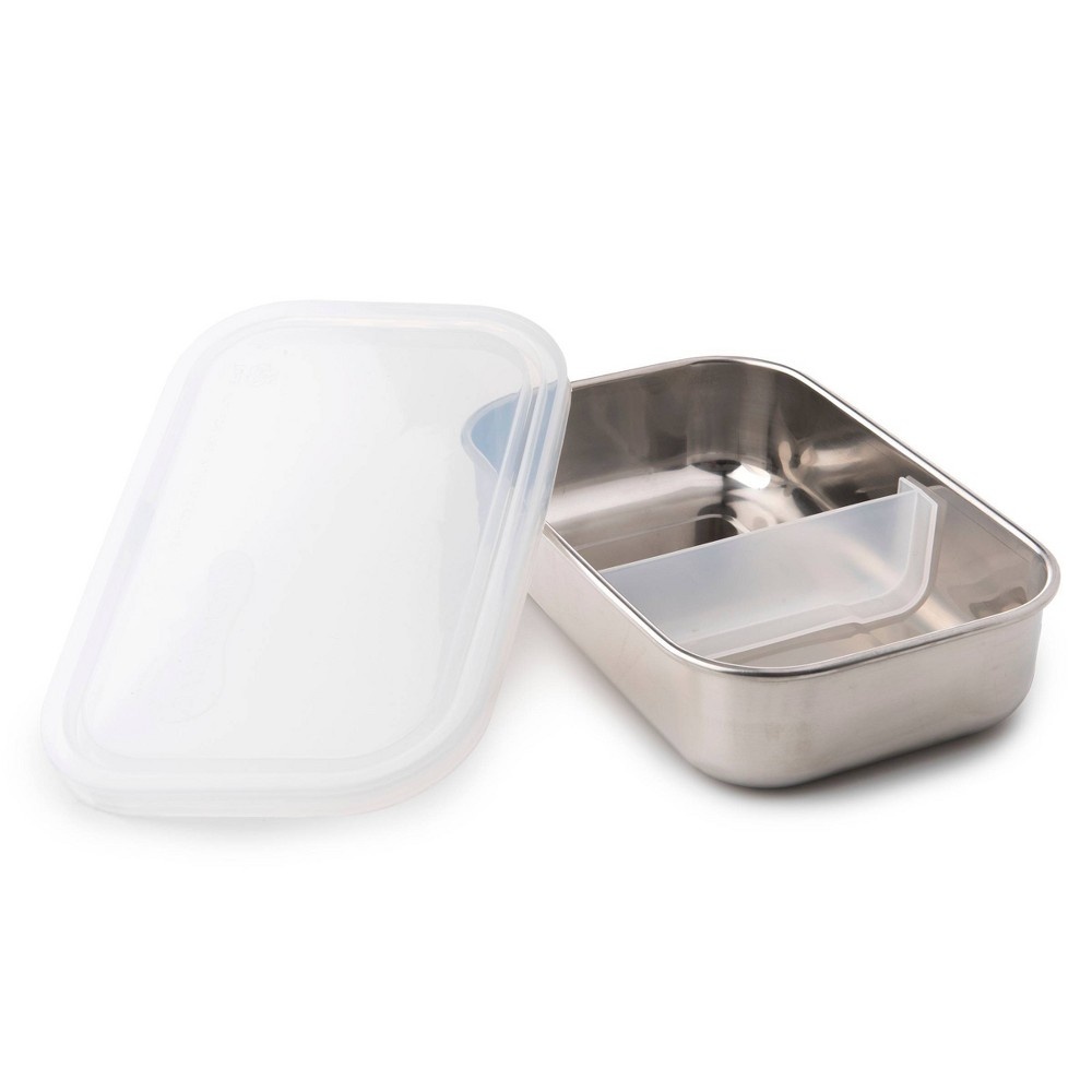 slide 3 of 4, U Konserve U-Konserve Stainless Steel Food-Storage Container Bento Rectangle 25oz - Clear Plastic Lid, 25 oz