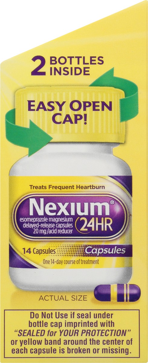 slide 8 of 9, Nexium 24HR Delayed Release Heartburn Relief Capsules - Esomeprazole Magnesium Acid Reducer , 28 ct