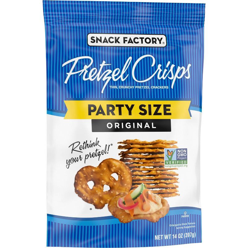 slide 5 of 6, Snack Factory Original Pretzel Crisps - 14oz, 14 oz