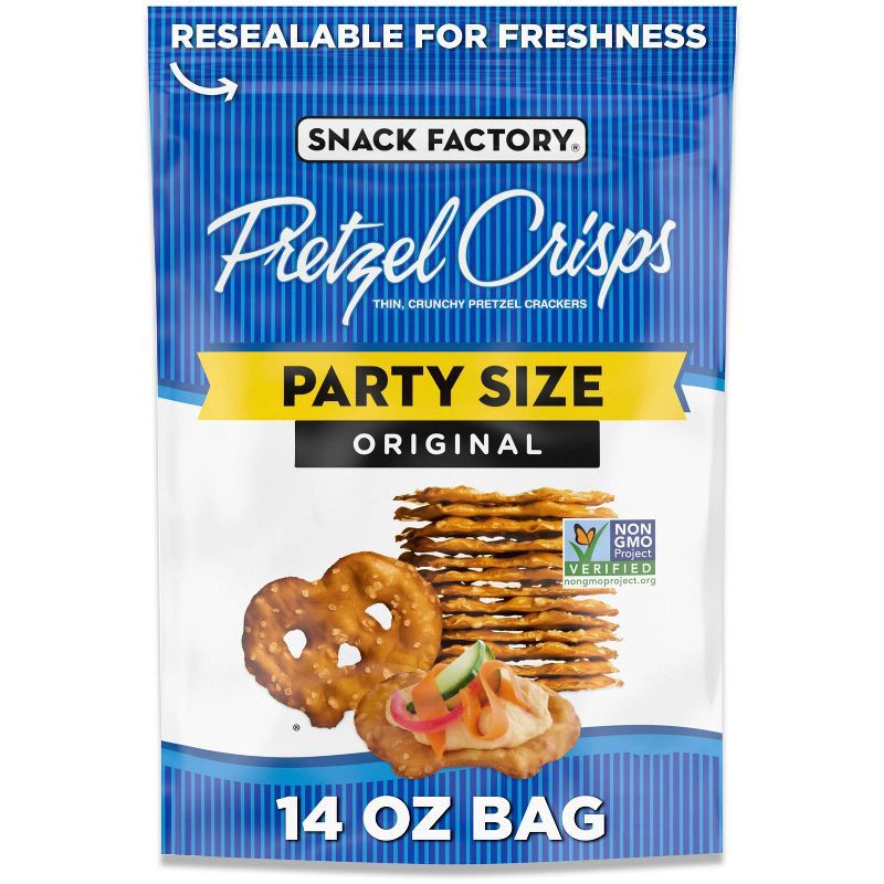 slide 1 of 6, Snack Factory Original Pretzel Crisps - 14oz, 14 oz