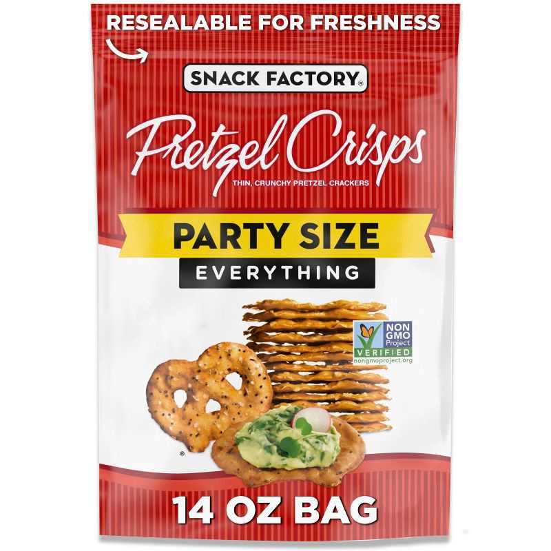 slide 1 of 8, Snack Factory Everything Pretzel Crisps - 14oz, 14 oz