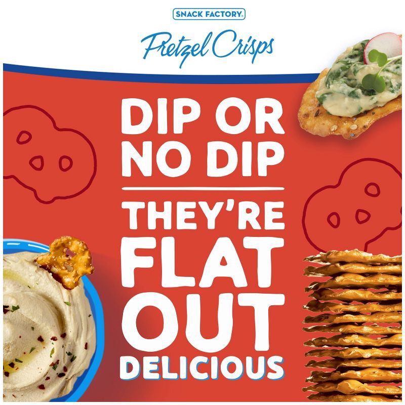 slide 5 of 8, Snack Factory Everything Pretzel Crisps - 14oz, 14 oz