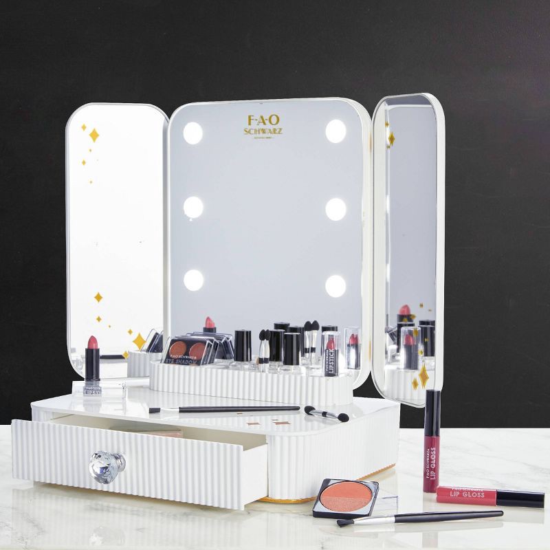 slide 5 of 7, FAO Schwarz Makeup Vanity Mirror Set, 1 ct