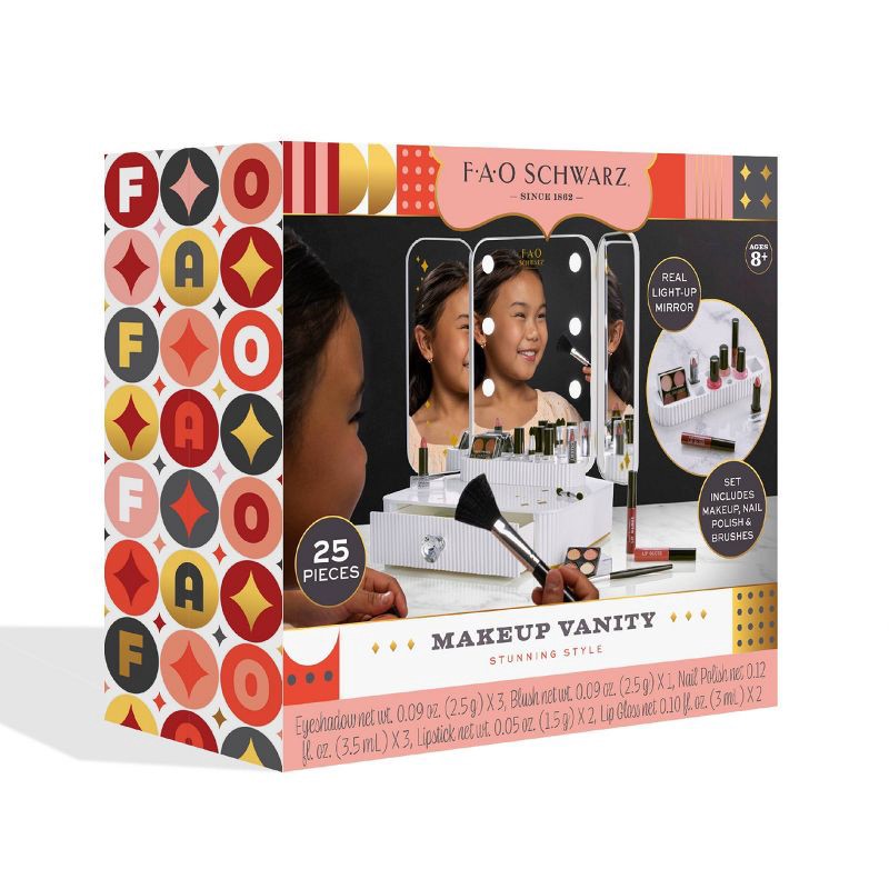 slide 6 of 7, FAO Schwarz Makeup Vanity Mirror Set, 1 ct