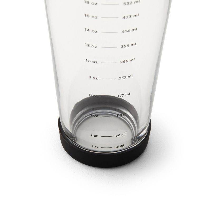 slide 3 of 9, Houdini 18oz Glass Cocktail Shaker, 18 oz