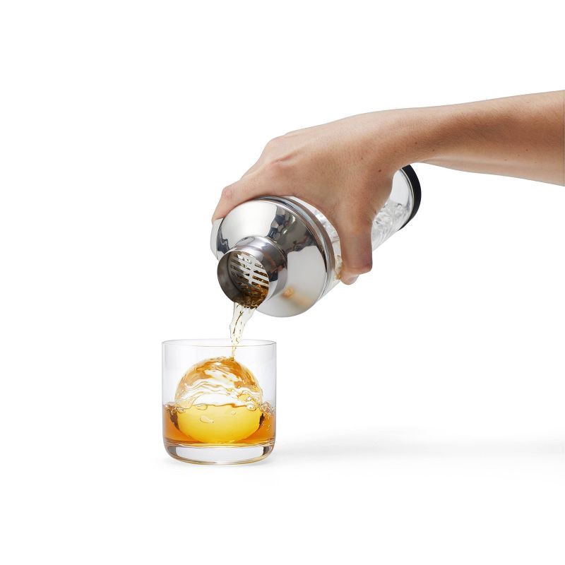 slide 7 of 11, Houdini 18oz Glass Cocktail Shaker: Clear, Nonslip Base, Dishwasher-Safe, 9" Height, 18oz Capacity, 18 oz