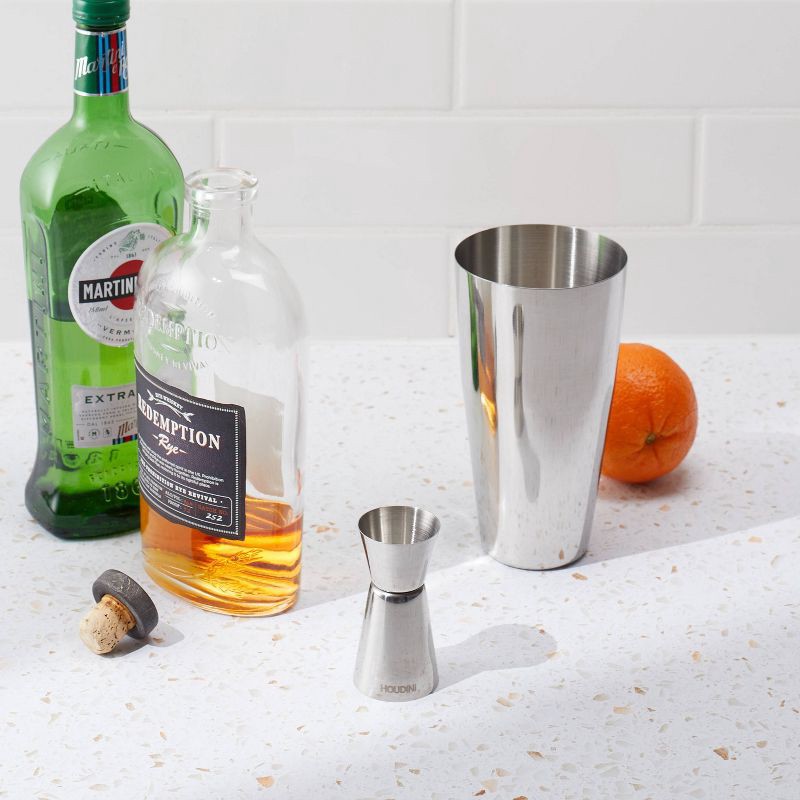 slide 8 of 11, Houdini 5pc Bar Tool Set (Shaker, Jigger, Strainer, Muddler, Stirring Spoon), 5 ct