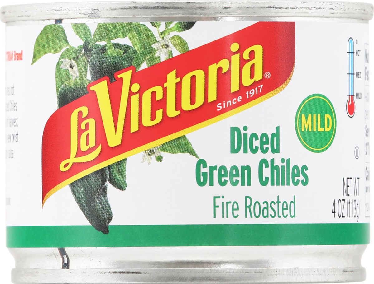 slide 1 of 12, La Victoria Diced Fire Roasted Mild Green Chiles 4 oz, 4 oz