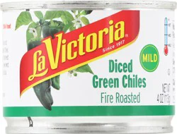 La Victoria Diced Fire Roasted Mild Green Chiles 4 oz