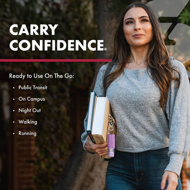 slide 6 of 6, Sabre Pepper Spray Lavender: Purple Self-Defense for Women, Compact Plastic Design, 3.6" Height, 0.54 oz, 0.54 oz