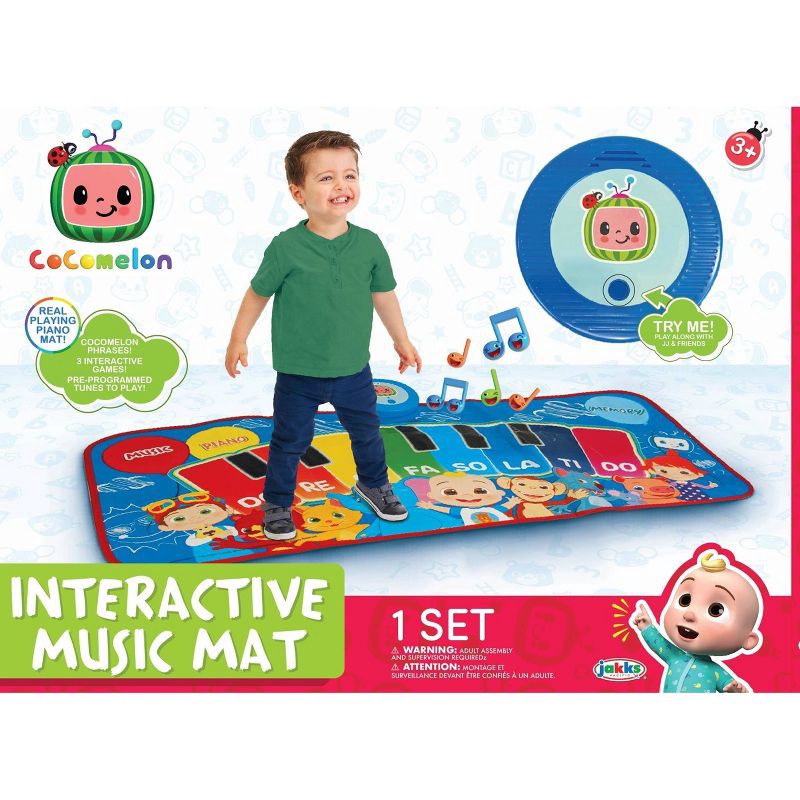 slide 3 of 3, Cocomelon Music Mat Electronic Piano Dance Mat with Songs, 1 ct