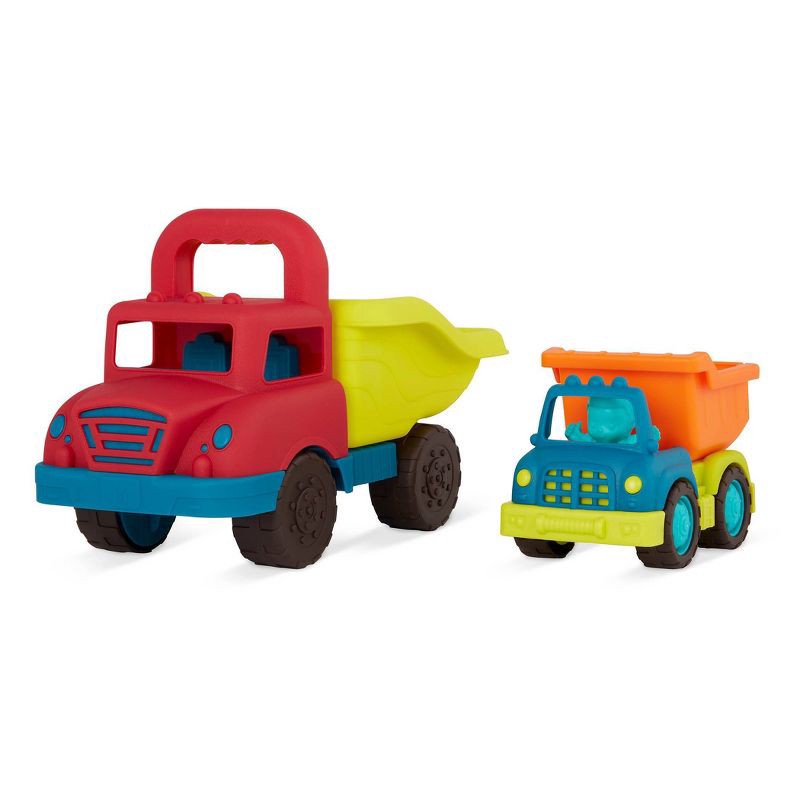 slide 4 of 6, B. toys Grab-n-Go Toy Dump Truck Set, 1 ct