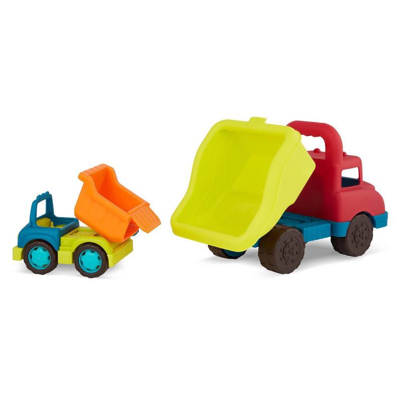 slide 6 of 6, B. toys Grab-n-Go Toy Dump Truck Set, 1 ct