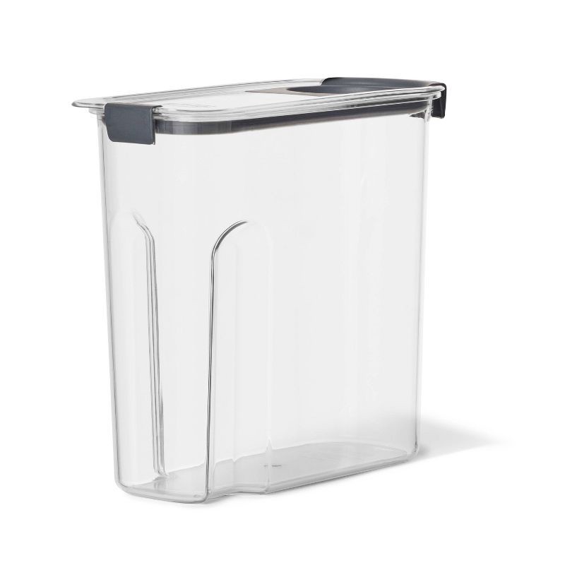 slide 1 of 5, Rubbermaid Brilliance Pantry 18 Cup Cereal Keeper: Clear Plastic Food Storage Container, Dishwasher & Freezer Safe, 1 ct
