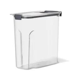 Rubbermaid Brilliance Pantry 18 Cup Cereal Keeper: Clear Plastic Food Storage Container, Dishwasher & Freezer Safe
