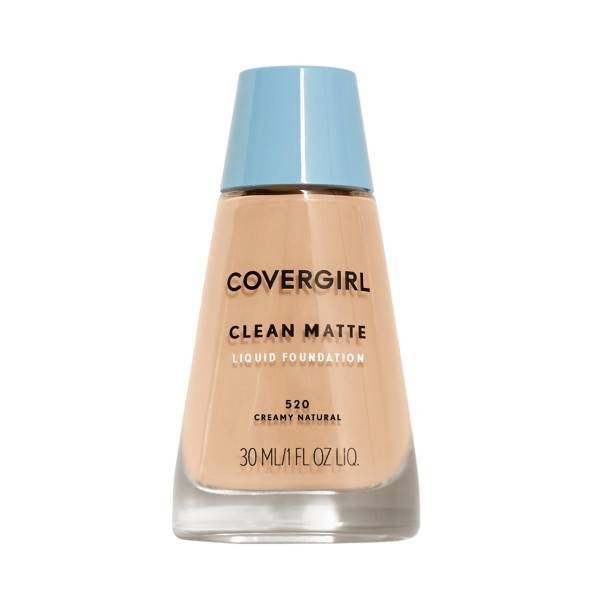 slide 1 of 2, Covergirl Clean Liquid Makeup, Oil Control, Creamy Natural 520, 1 fl oz