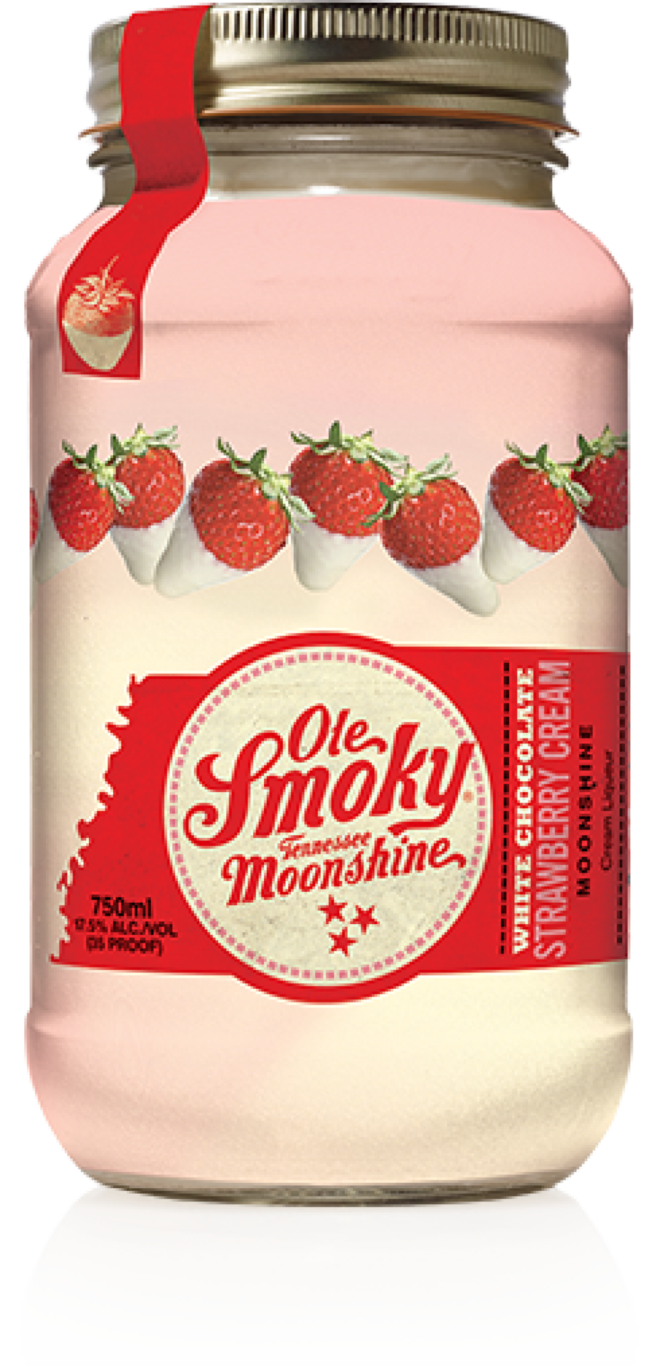 slide 1 of 1, Ole Smoky Moonshine Cream White Chocolate Strawberry Cream Liqueur 750 ml, 750 ml